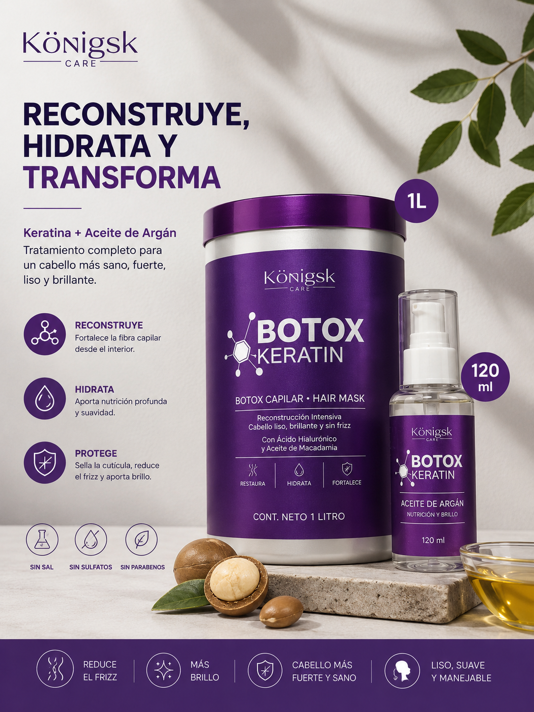 Duo Keratina Aceite Argan Kormesic